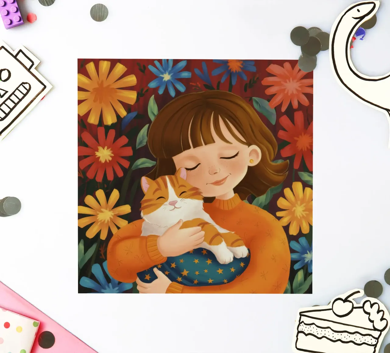 Compassionate Hug Scene sticker by Aether Brush