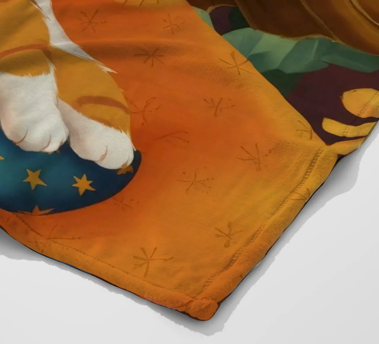 Scena dell'abbraccio compassionevole coperta in pile da Aether Brush