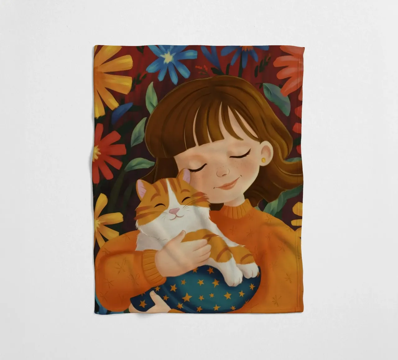 Scena dell'abbraccio compassionevole coperta in pile da Aether Brush