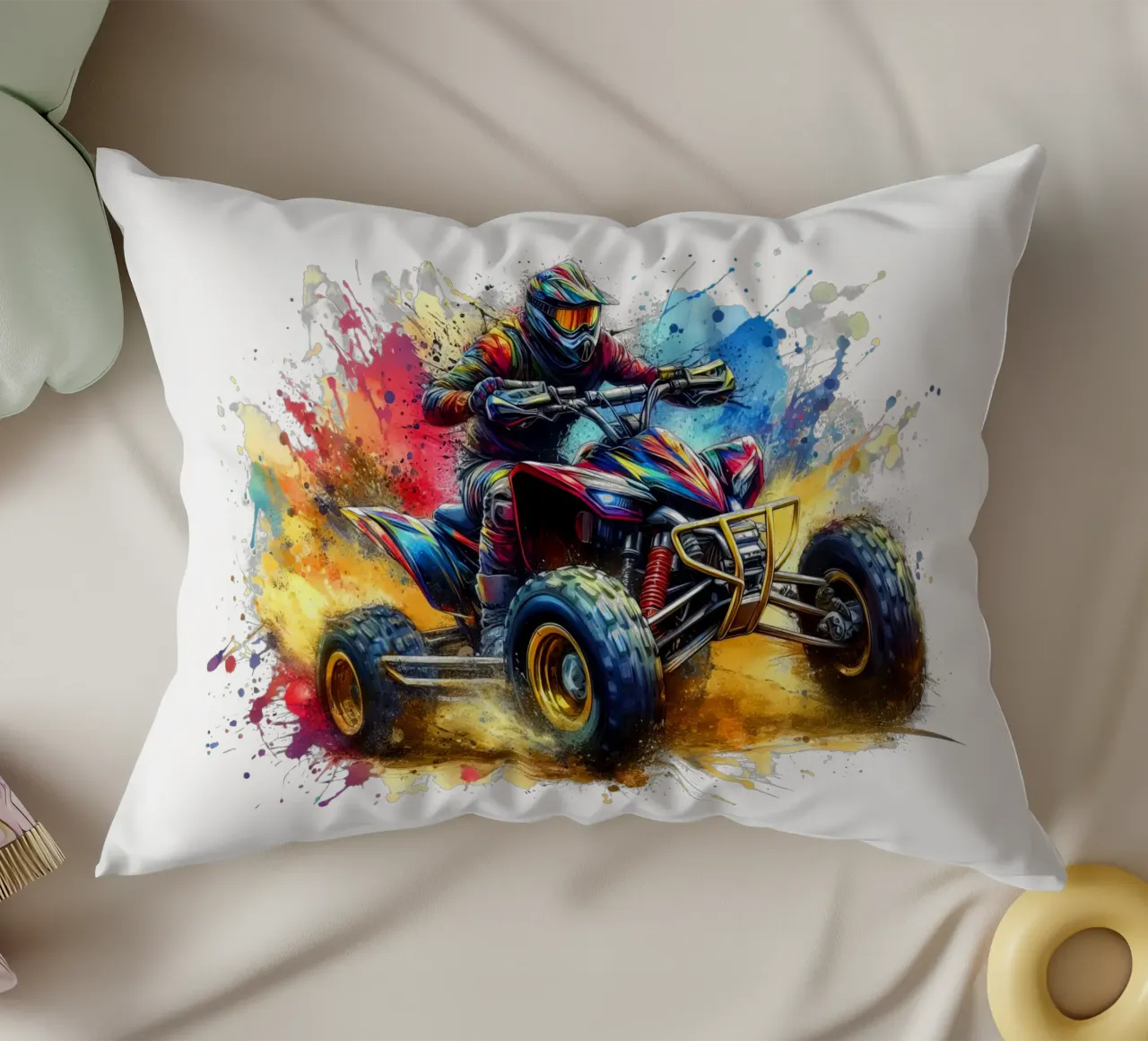 pilota di quad-ATV da corsa cuscino da 🎁 ARTVI-SHOP