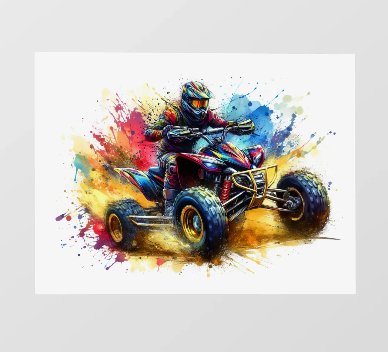 pilota di quad-ATV da corsa pellicola backlit da 🎁 ARTVI-SHOP