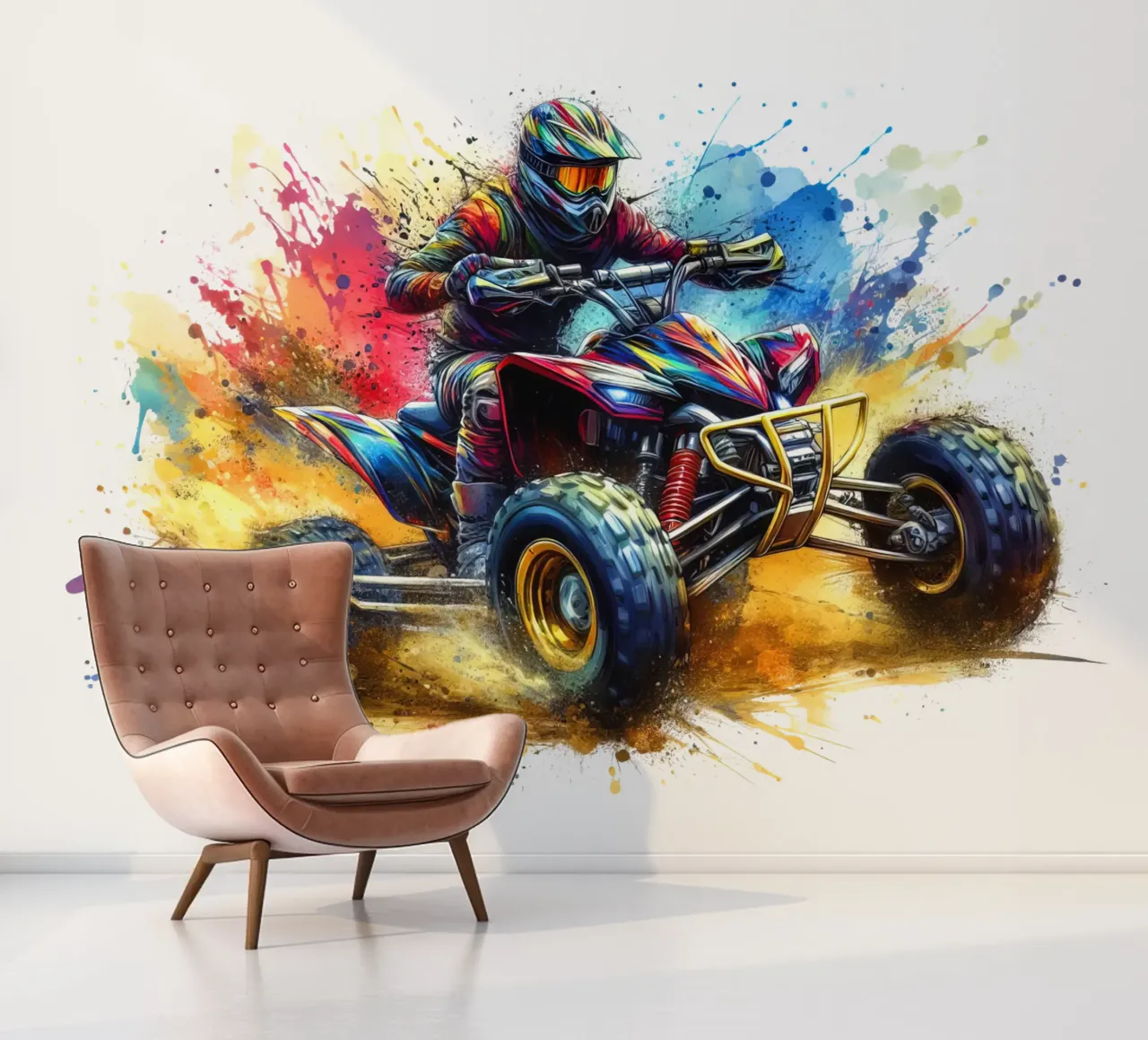 quad-ATV racing driver photo wallpaper by 🎁 ARTVI-SHOP