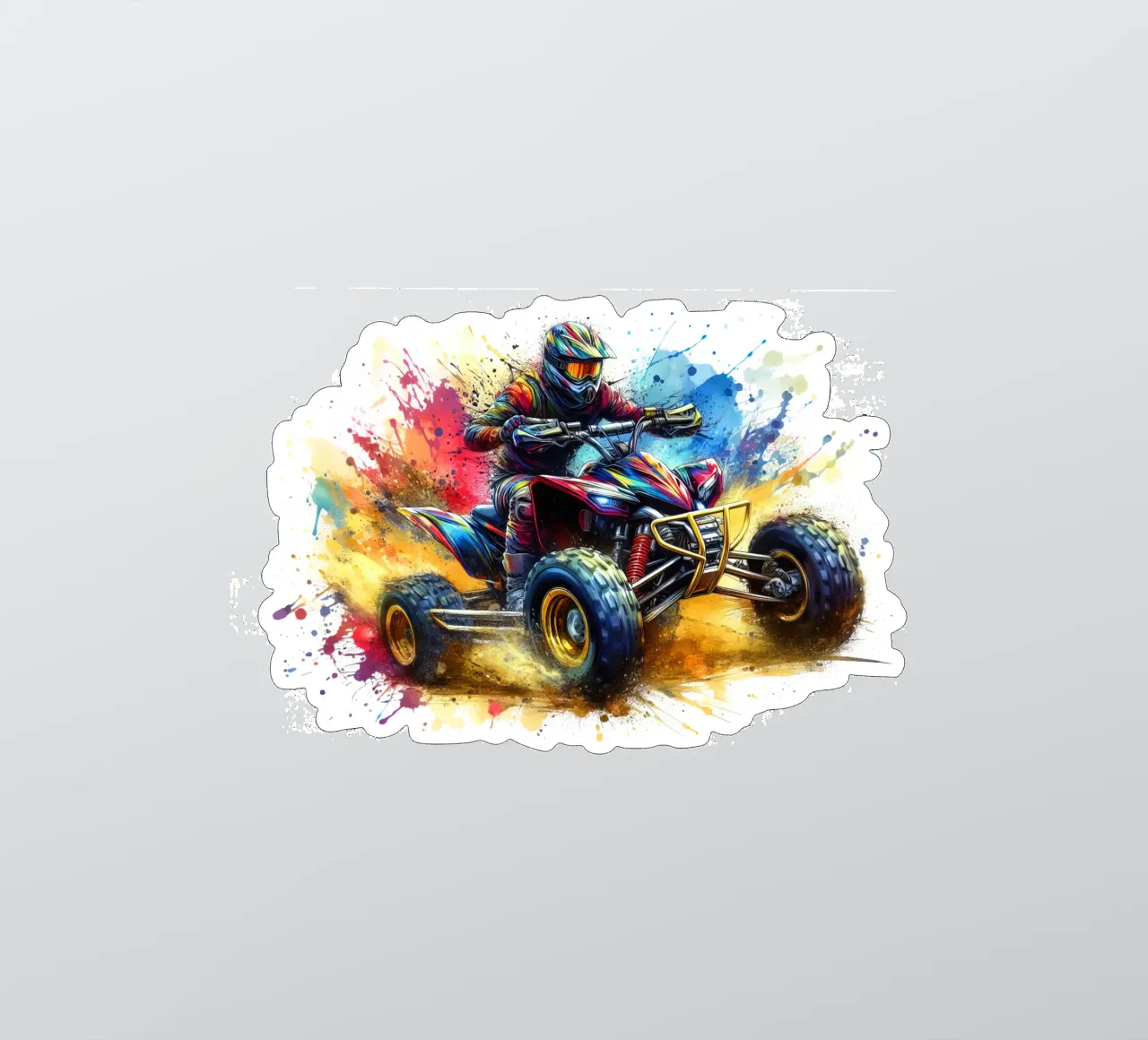 quad-ATV racing driver sticker by 🎁 ARTVI-SHOP