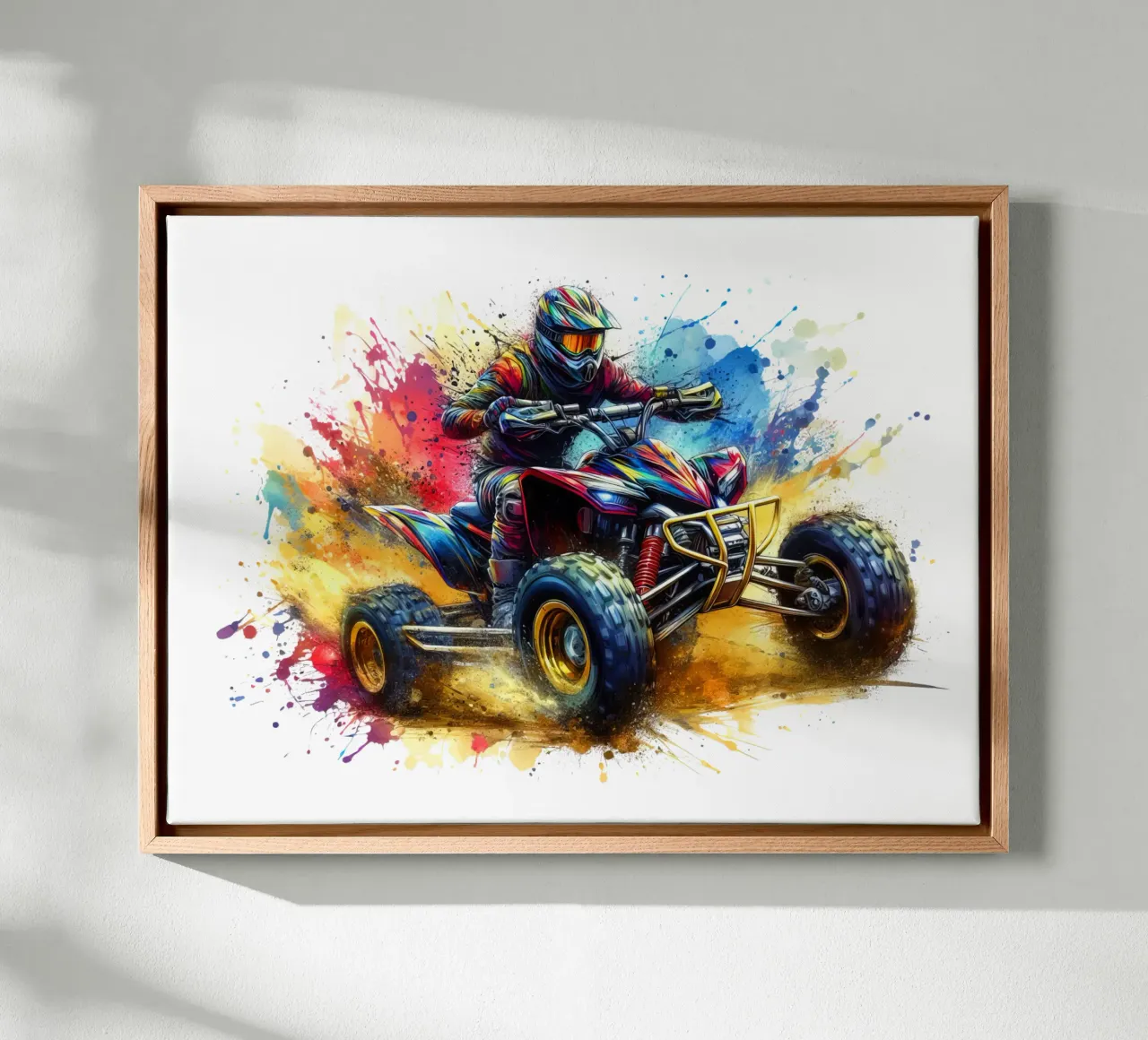 pilota di quad-ATV da corsa tela con Cornice a cassetta da 🎁 ARTVI-SHOP