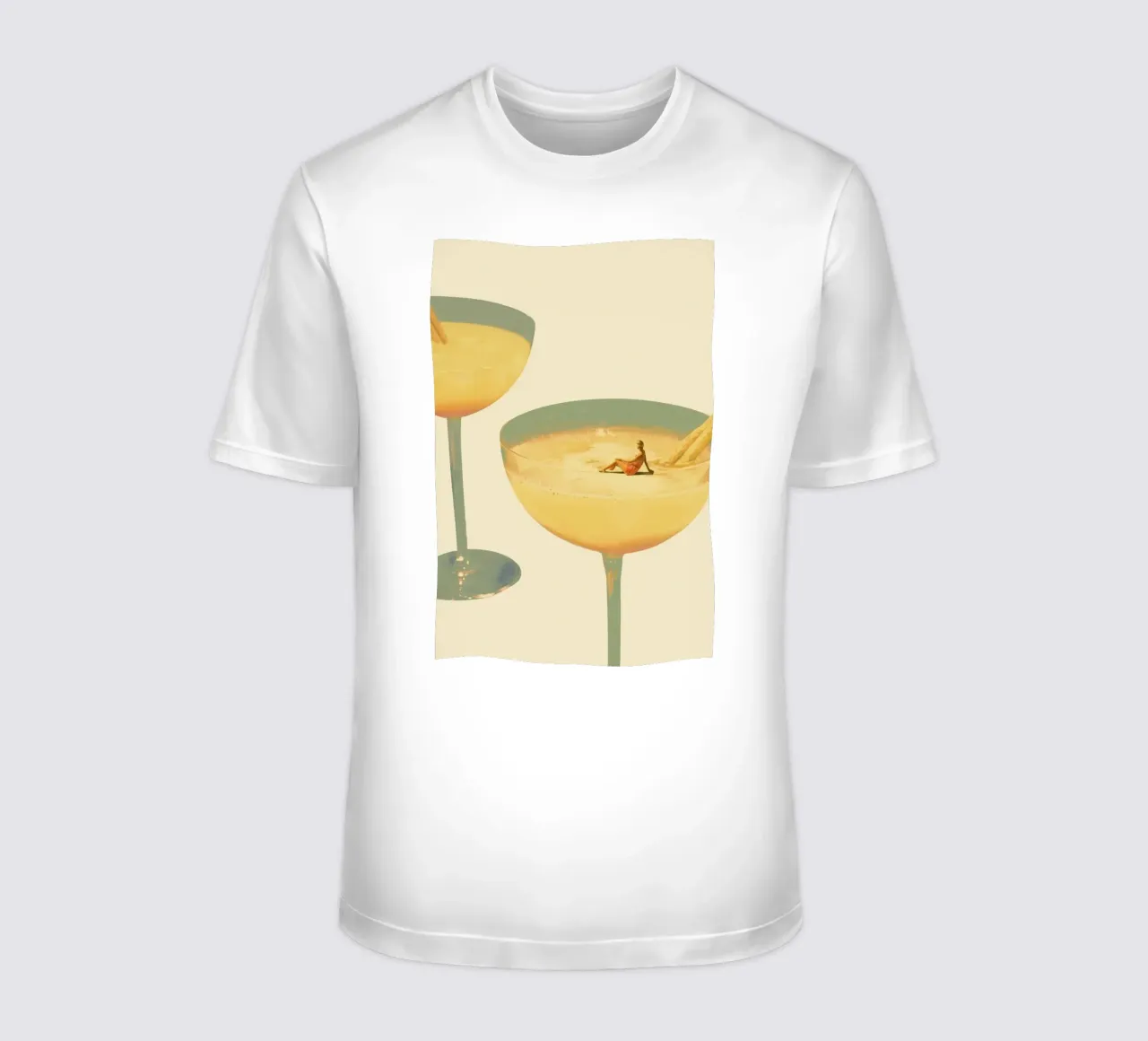 Holiday In A Glass 1 t-shirt da Maarten Léon
