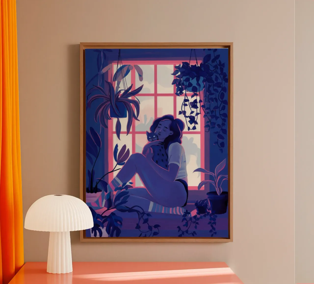 Solitude in Violet canvas by Aether Brush