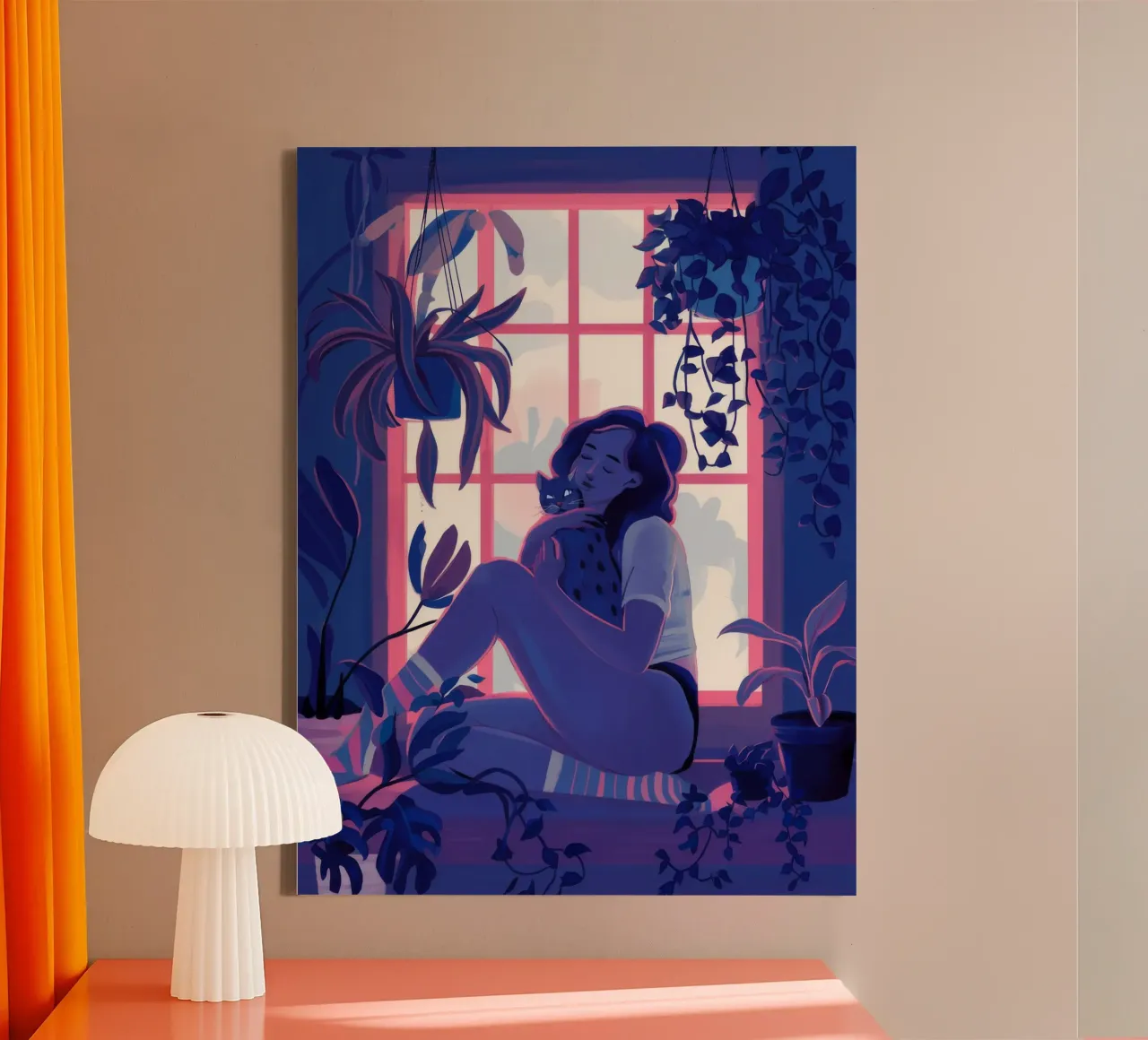 Solitude in Violet canvas by Aether Brush