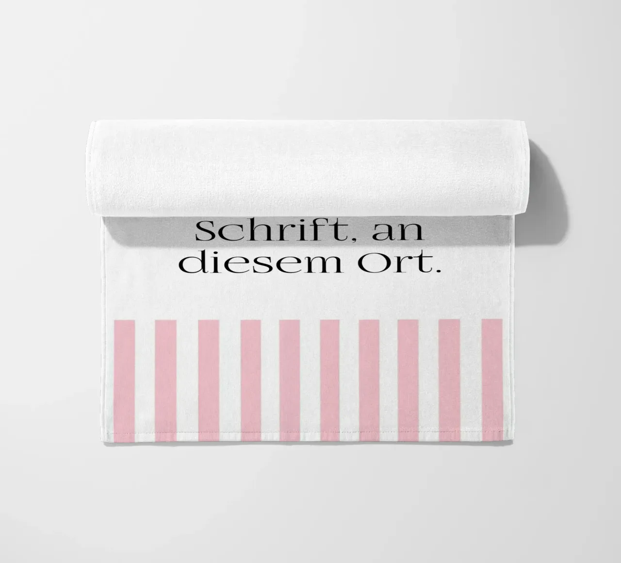 Wunschtext mit rosa Streifen telo mare da WORTSPIEL