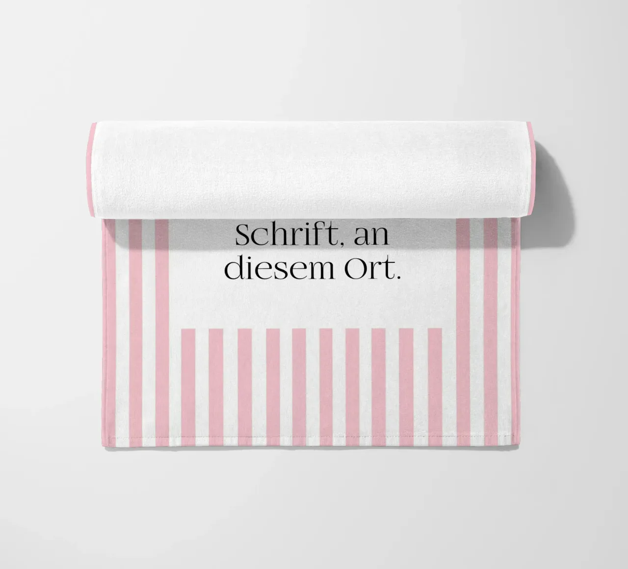 Wunschtext mit rosa Streifen telo mare da WORTSPIEL