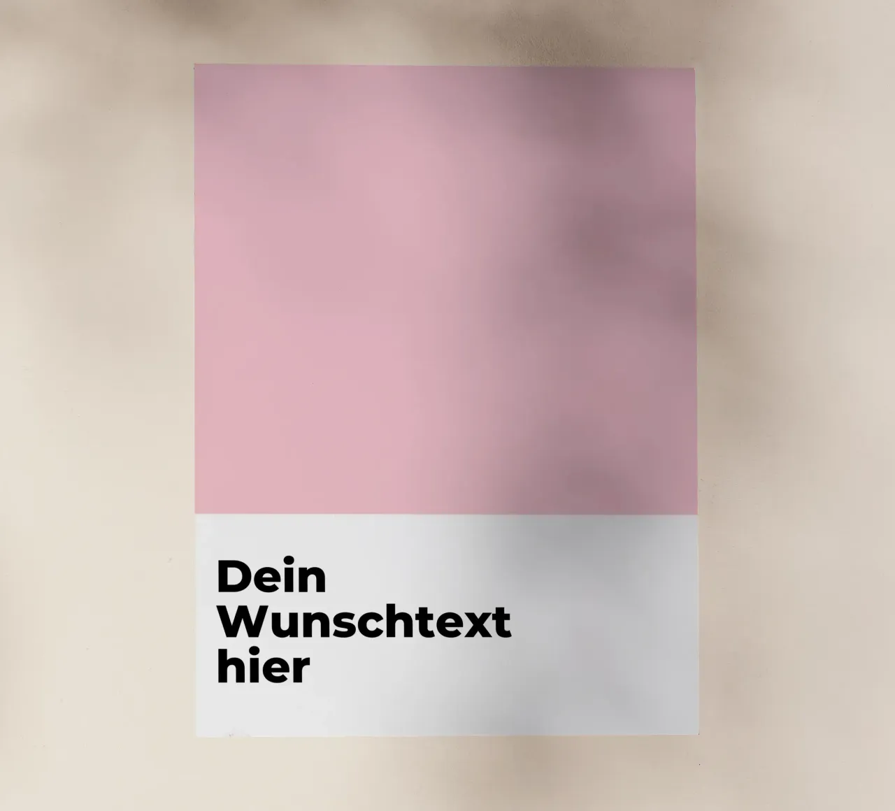 Wunschtext - geometrisch pink pellicola backlit da WORTSPIEL