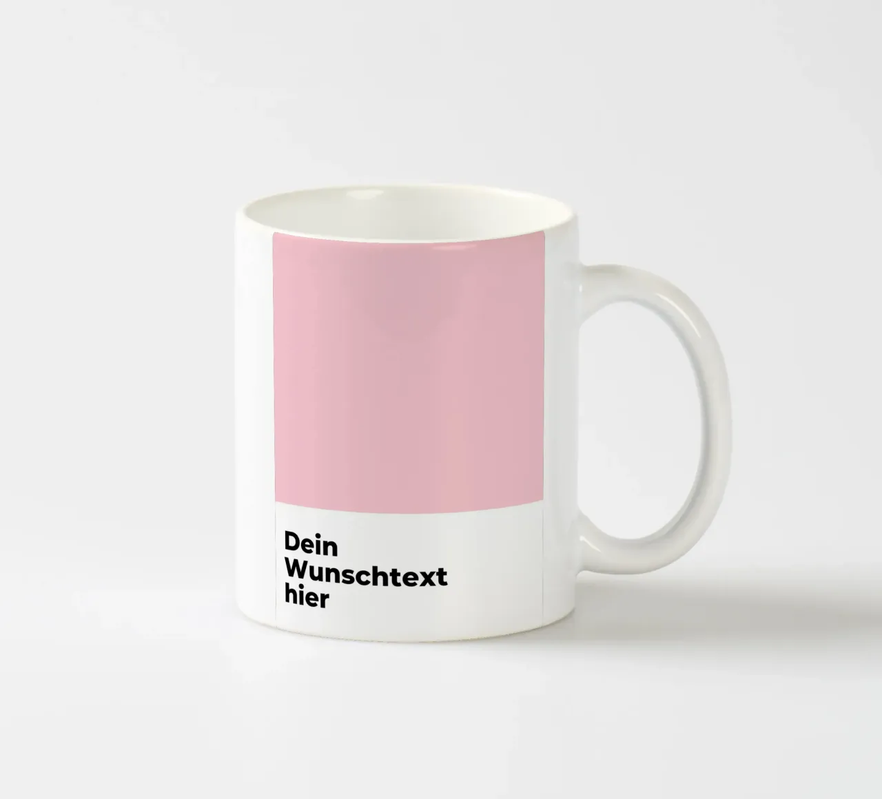 Wunschtext - geometrisch pink tazza in ceramica da WORTSPIEL
