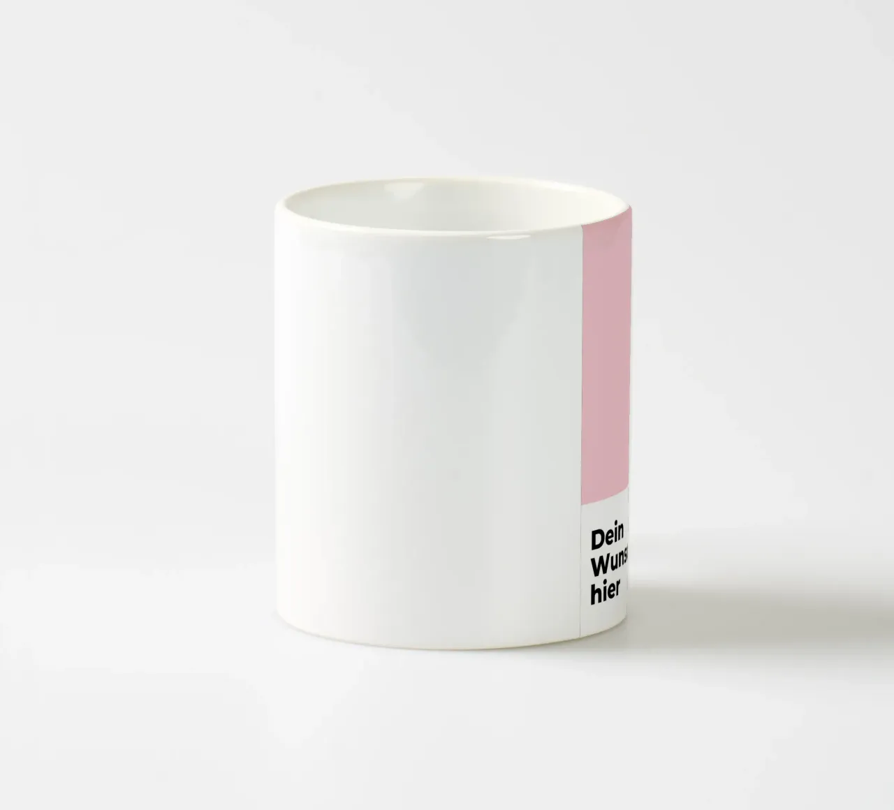 Wunschtext - geometrisch pink tazza in ceramica da WORTSPIEL