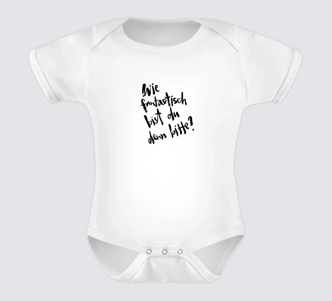 Fantastisch short-sleeve baby romper by Brushmeetspaper
