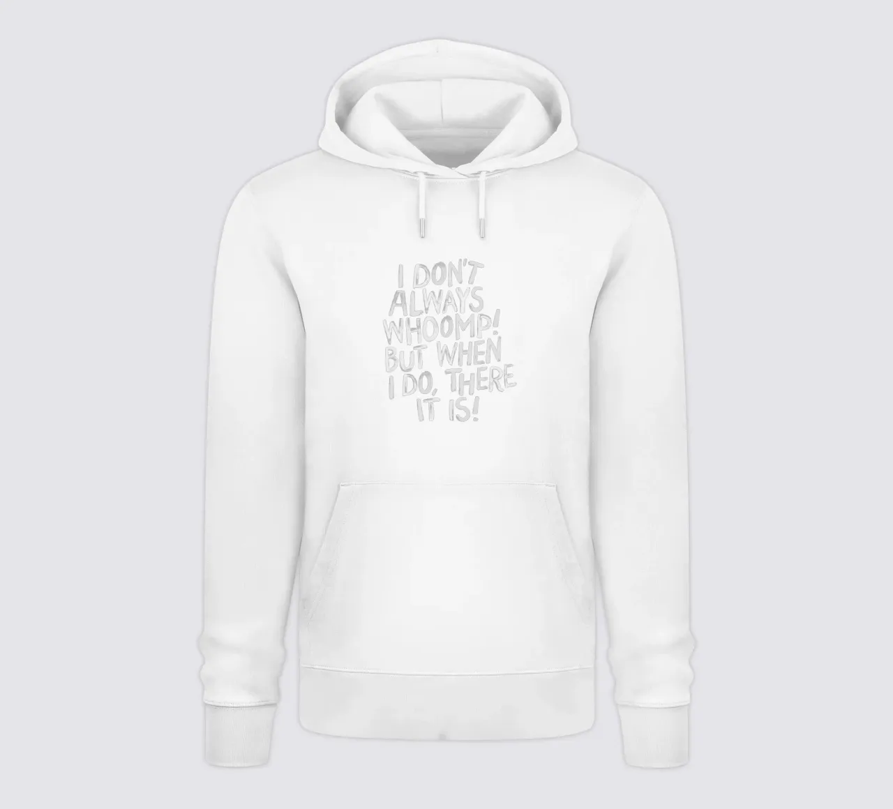 Ich brülle nicht immer, aber wenn ich es tue, dann ist es Typografie Hoodie von THE MOTIVATED TYPE