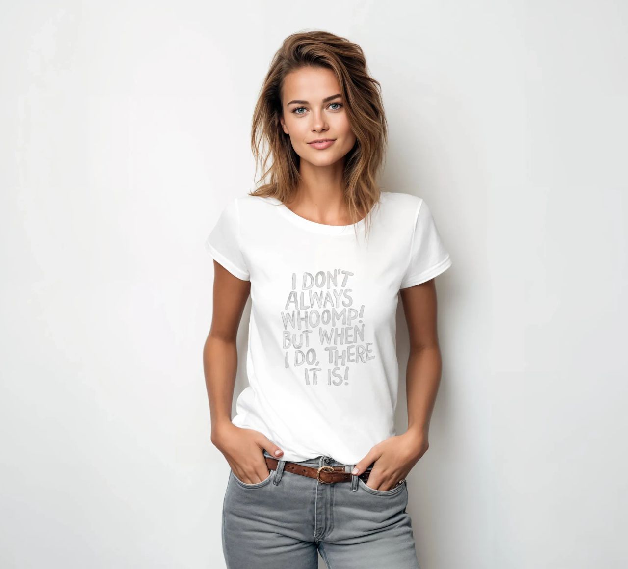 I Don't Always Whoomp But When I Do There It Is Typography camiseta de mujer de THE MOTIVATED TYPE