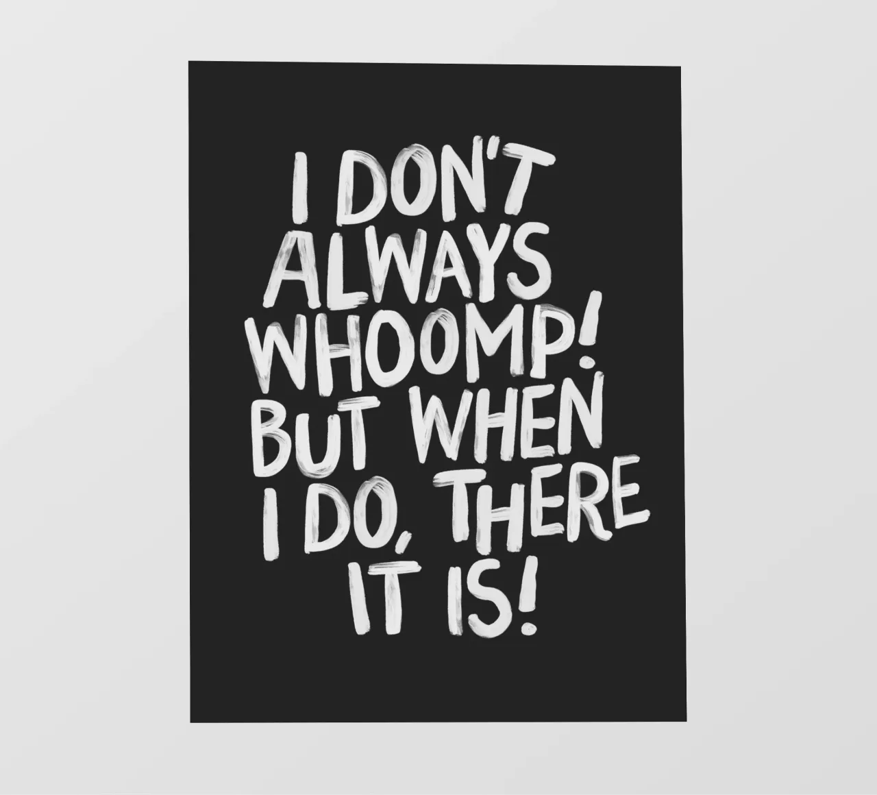 Non faccio sempre Whoomp, ma quando lo faccio c'è la tipografia pellicola backlit da THE MOTIVATED TYPE