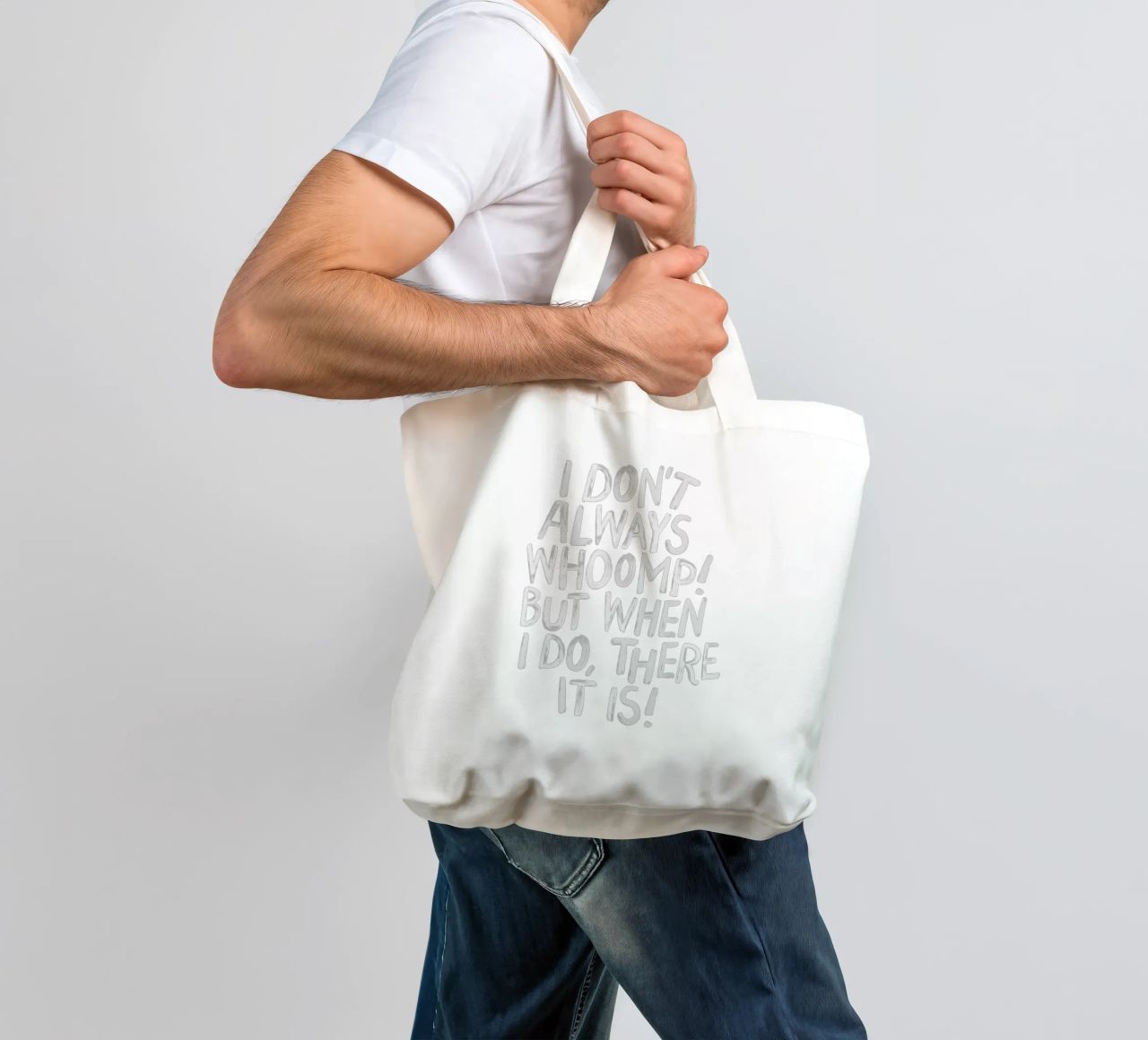 I Don't Always Whoomp But When I Do There It Is Typography tote bag de THE MOTIVATED TYPE