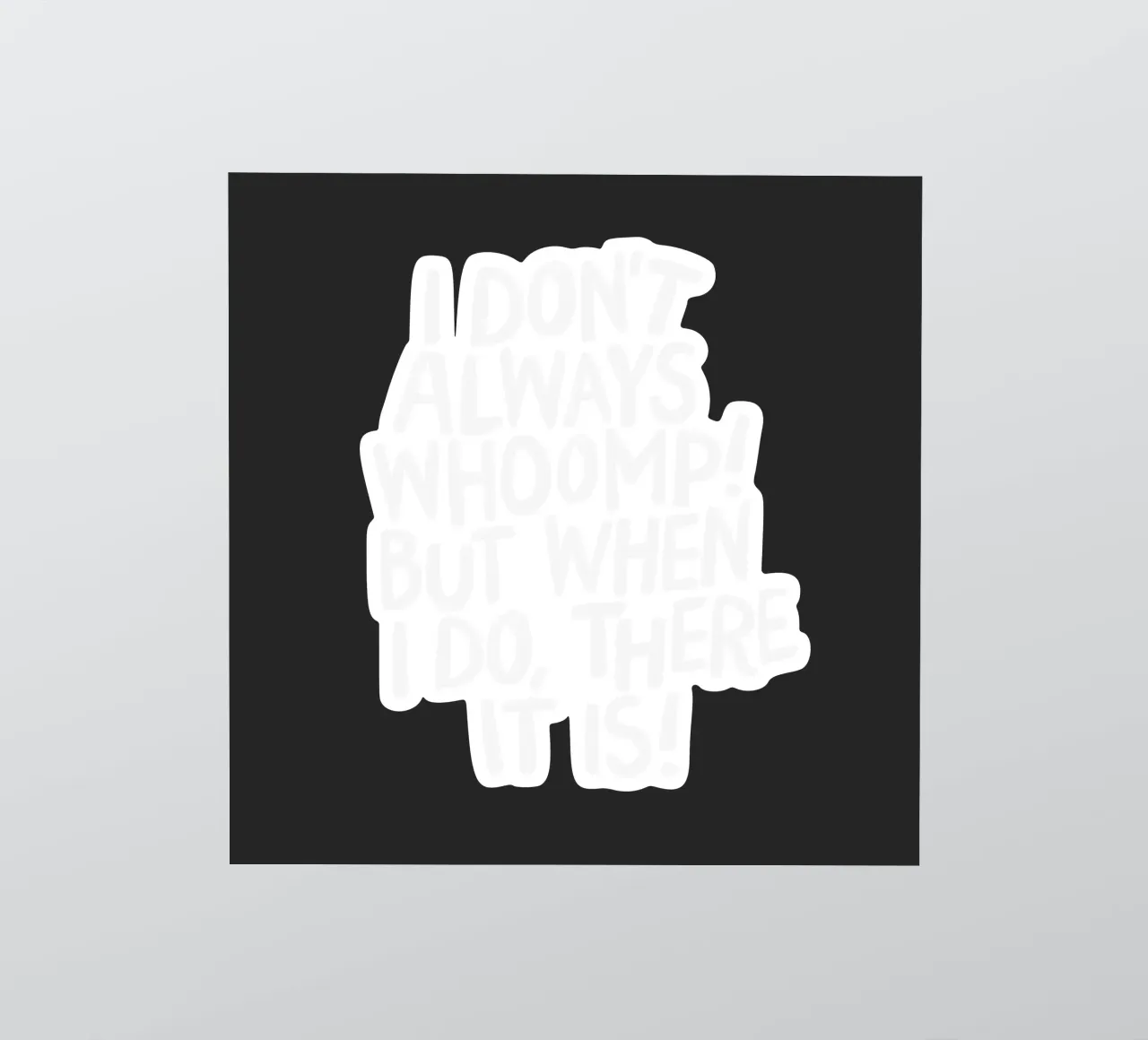 Ich brülle nicht immer, aber wenn ich es tue, dann ist es Typografie Sticker von THE MOTIVATED TYPE