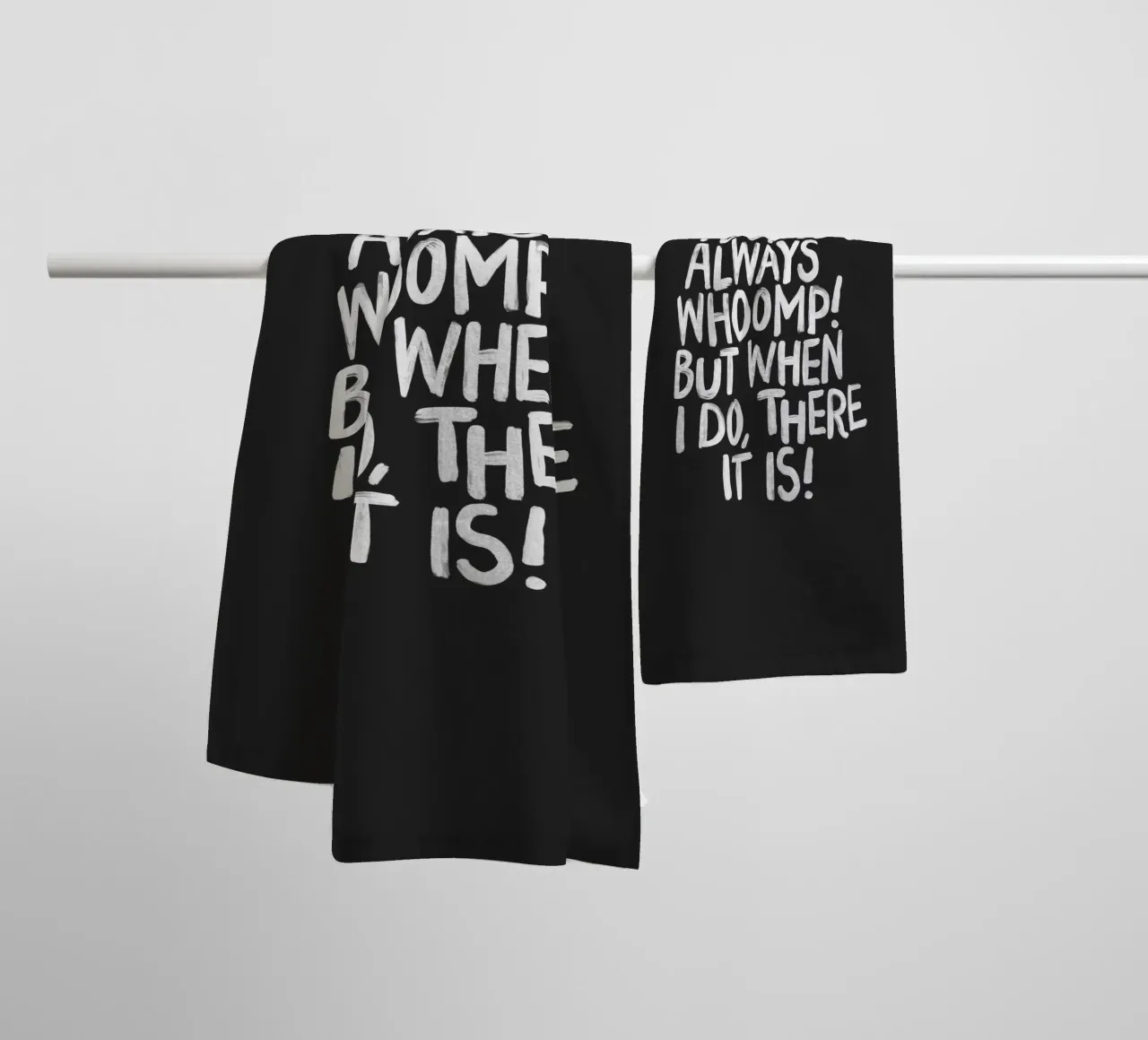 I Don't Always Whoomp But When I Do There It Is Typography toalla de baño de THE MOTIVATED TYPE