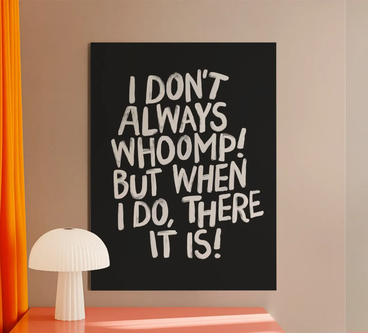 Ich brülle nicht immer, aber wenn ich es tue, dann ist es Typografie Forex-Platte von THE MOTIVATED TYPE