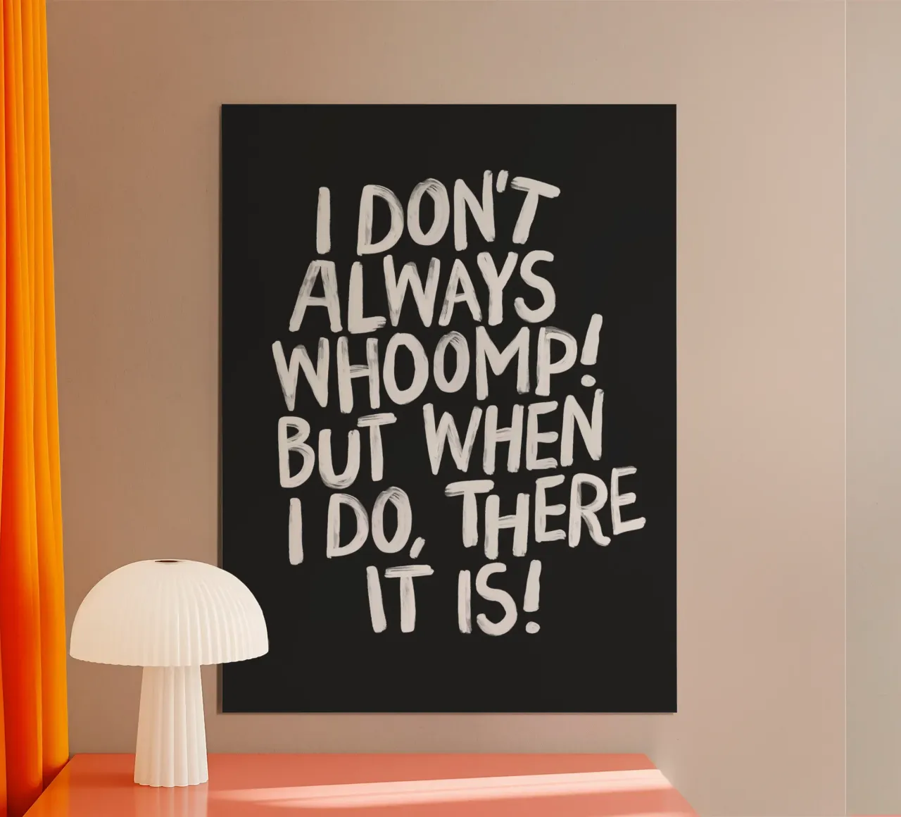 Ich brülle nicht immer, aber wenn ich es tue, dann ist es Typografie Poster von THE MOTIVATED TYPE