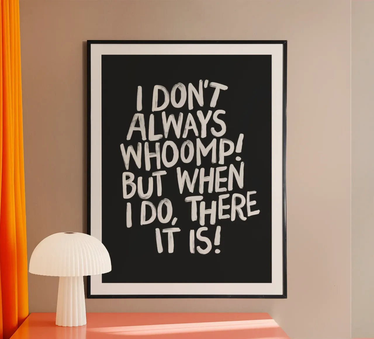 Ich brülle nicht immer, aber wenn ich es tue, dann ist es Typografie Poster von THE MOTIVATED TYPE