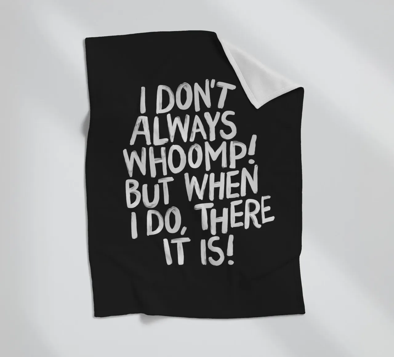 Ich brülle nicht immer, aber wenn ich es tue, dann ist es Typografie Fleecedecke von THE MOTIVATED TYPE