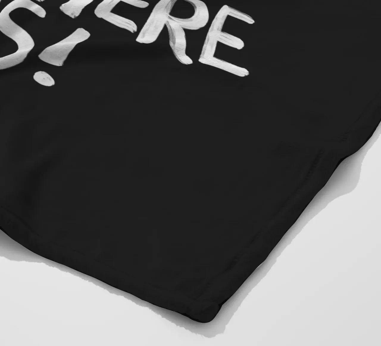 Ich brülle nicht immer, aber wenn ich es tue, dann ist es Typografie Fleecedecke von THE MOTIVATED TYPE