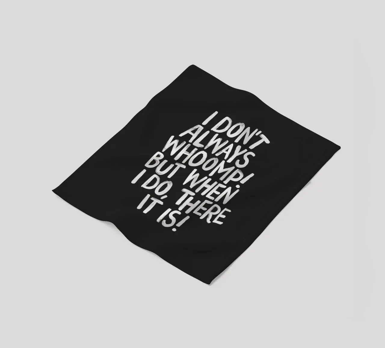 Ich brülle nicht immer, aber wenn ich es tue, dann ist es Typografie Fleecedecke von THE MOTIVATED TYPE