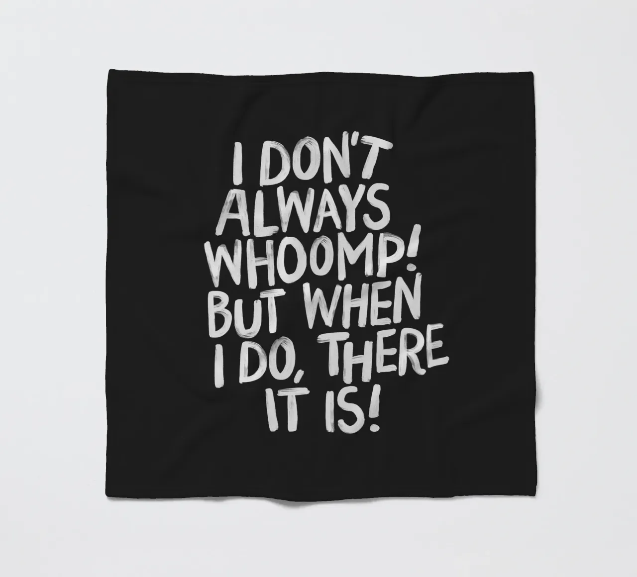 Ich brülle nicht immer, aber wenn ich es tue, dann ist es Typografie Fleecedecke von THE MOTIVATED TYPE