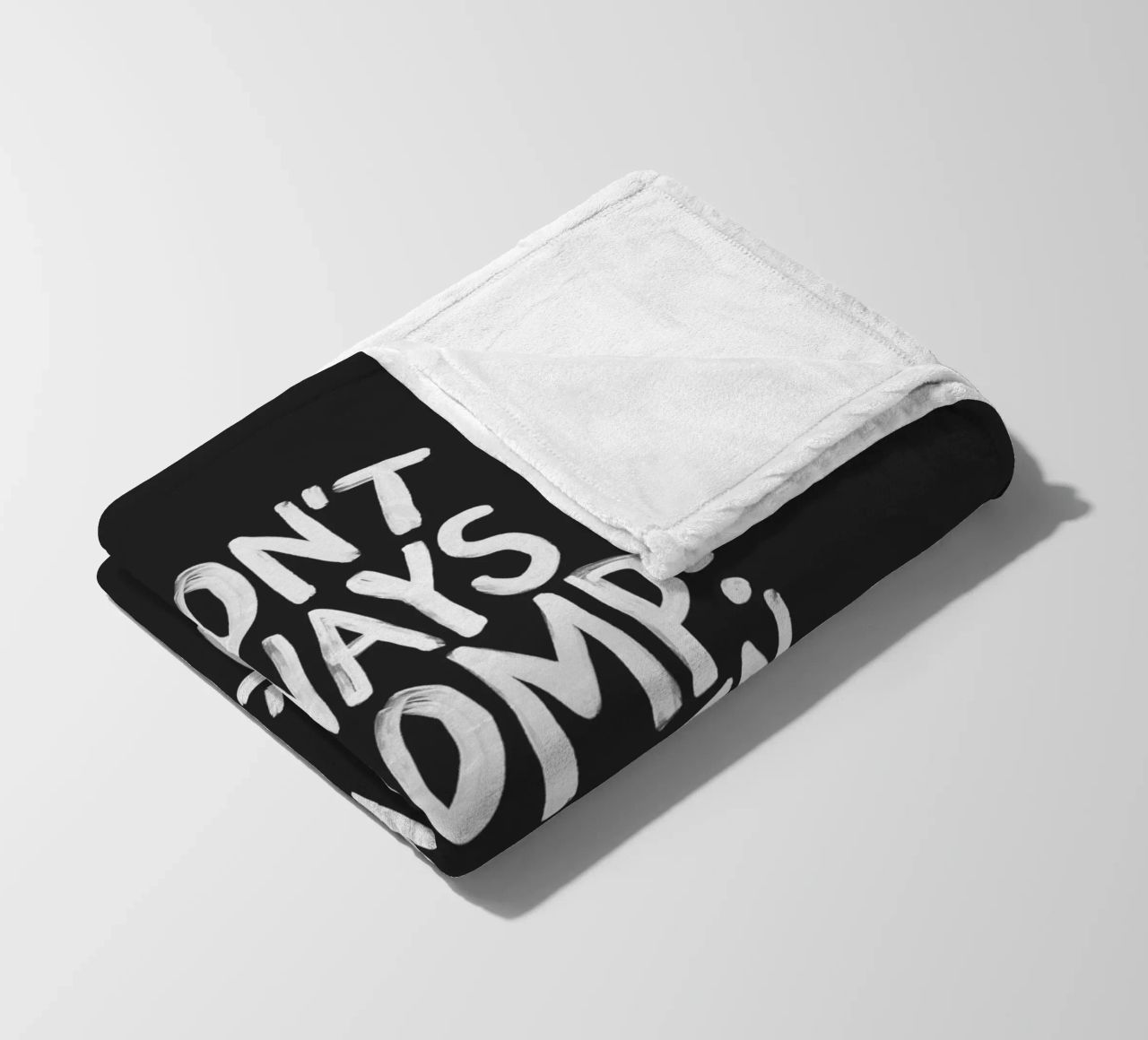 I Don't Always Whoomp But When I Do There It Is Typography fleece blanket by THE MOTIVATED TYPE