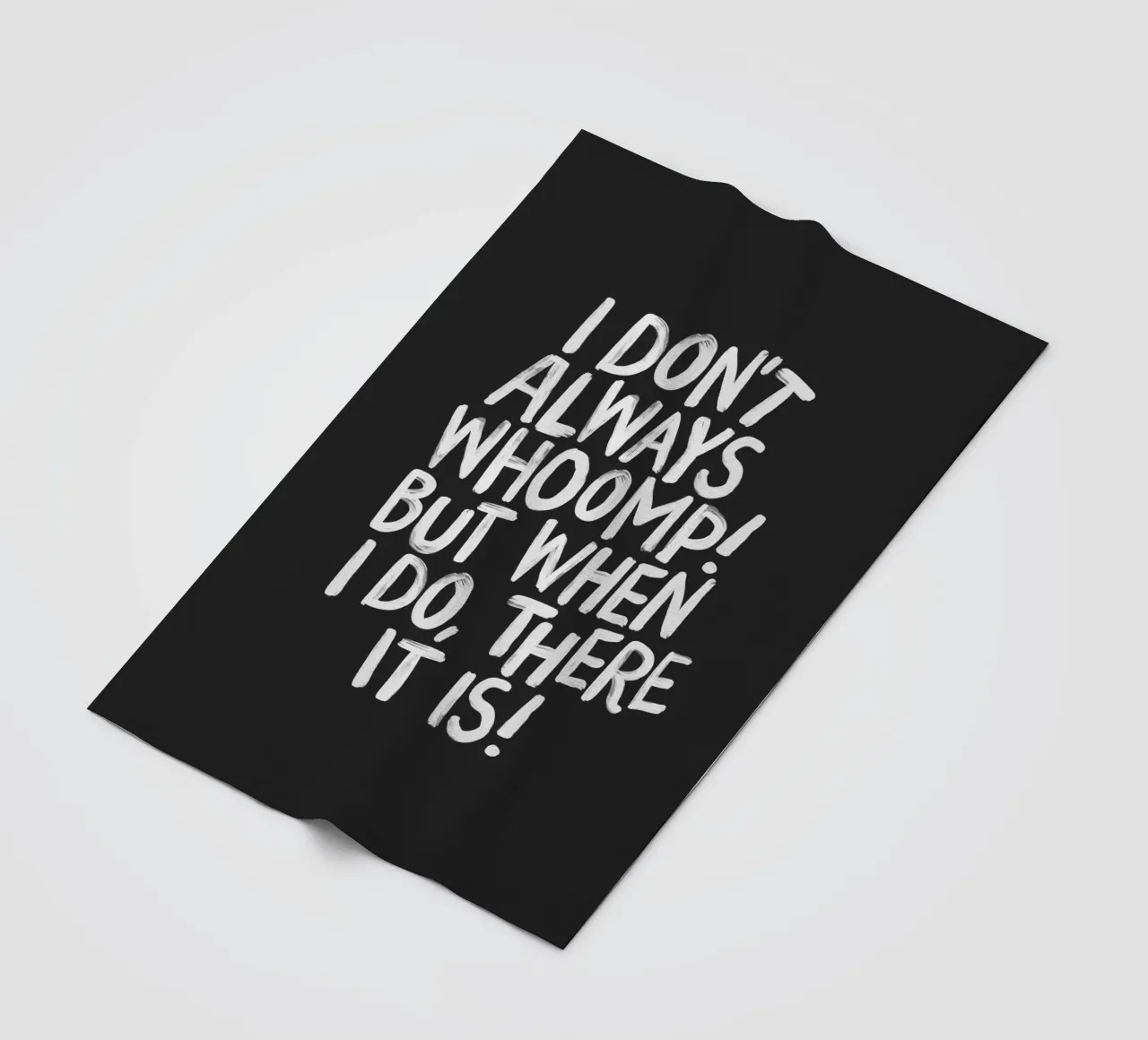 Je ne fais pas toujours de Whoomp, mais quand je le fais, c'est de la typographie. plaid polaire de THE MOTIVATED TYPE