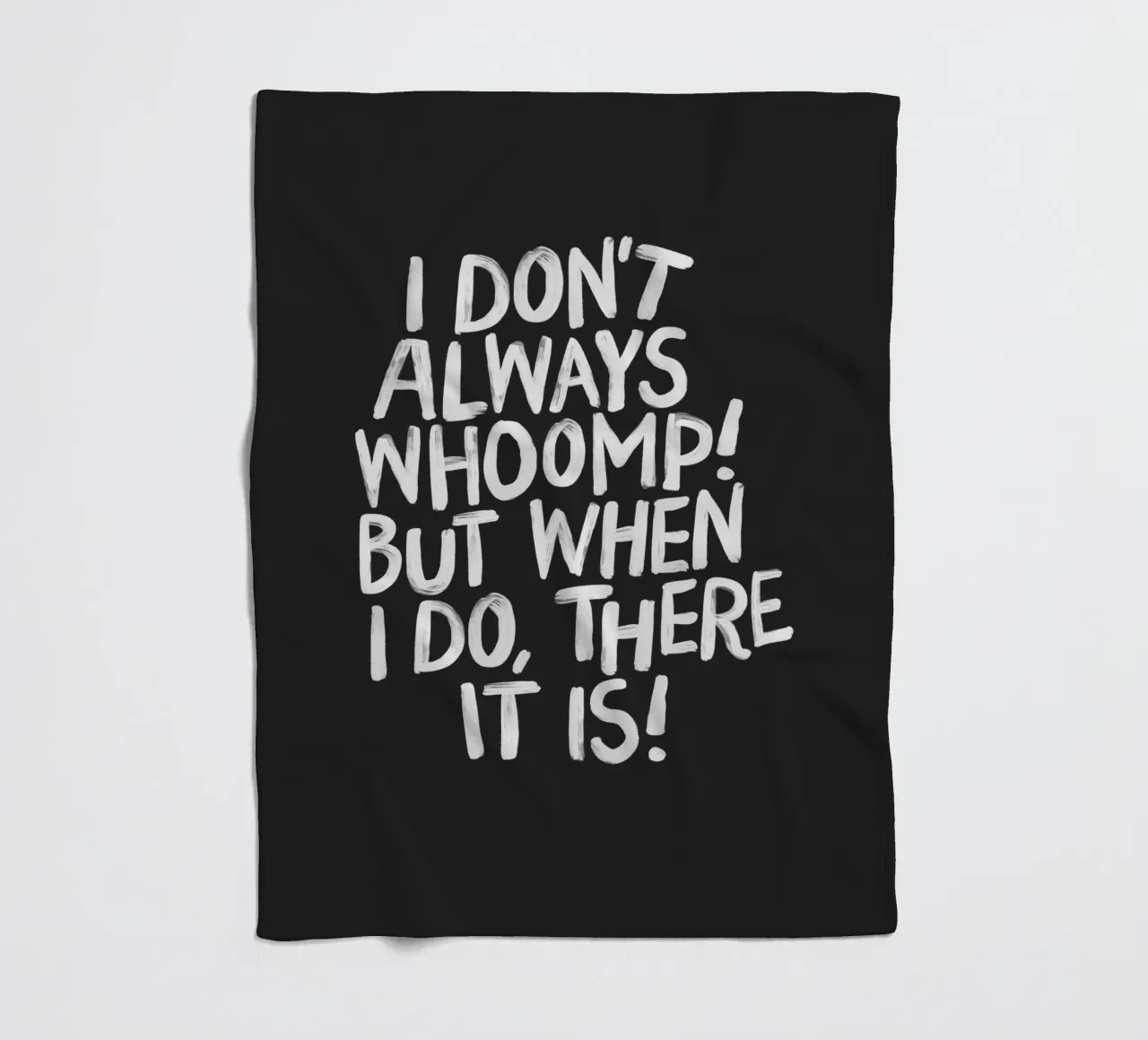 Ich brülle nicht immer, aber wenn ich es tue, dann ist es Typografie Fleecedecke von THE MOTIVATED TYPE