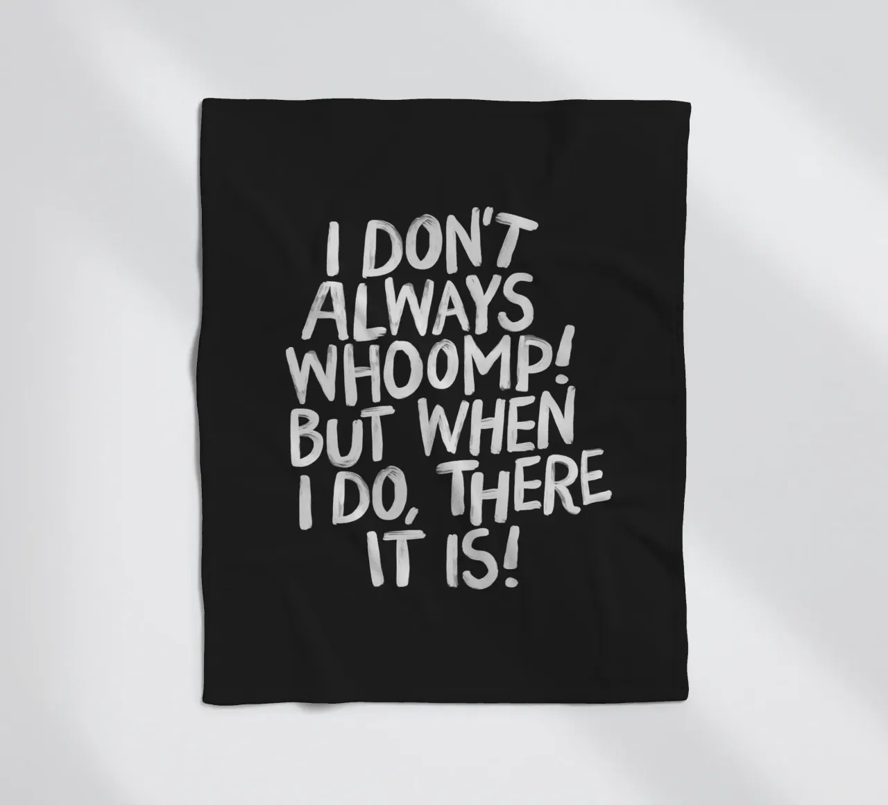 Ich brülle nicht immer, aber wenn ich es tue, dann ist es Typografie Fleecedecke von THE MOTIVATED TYPE