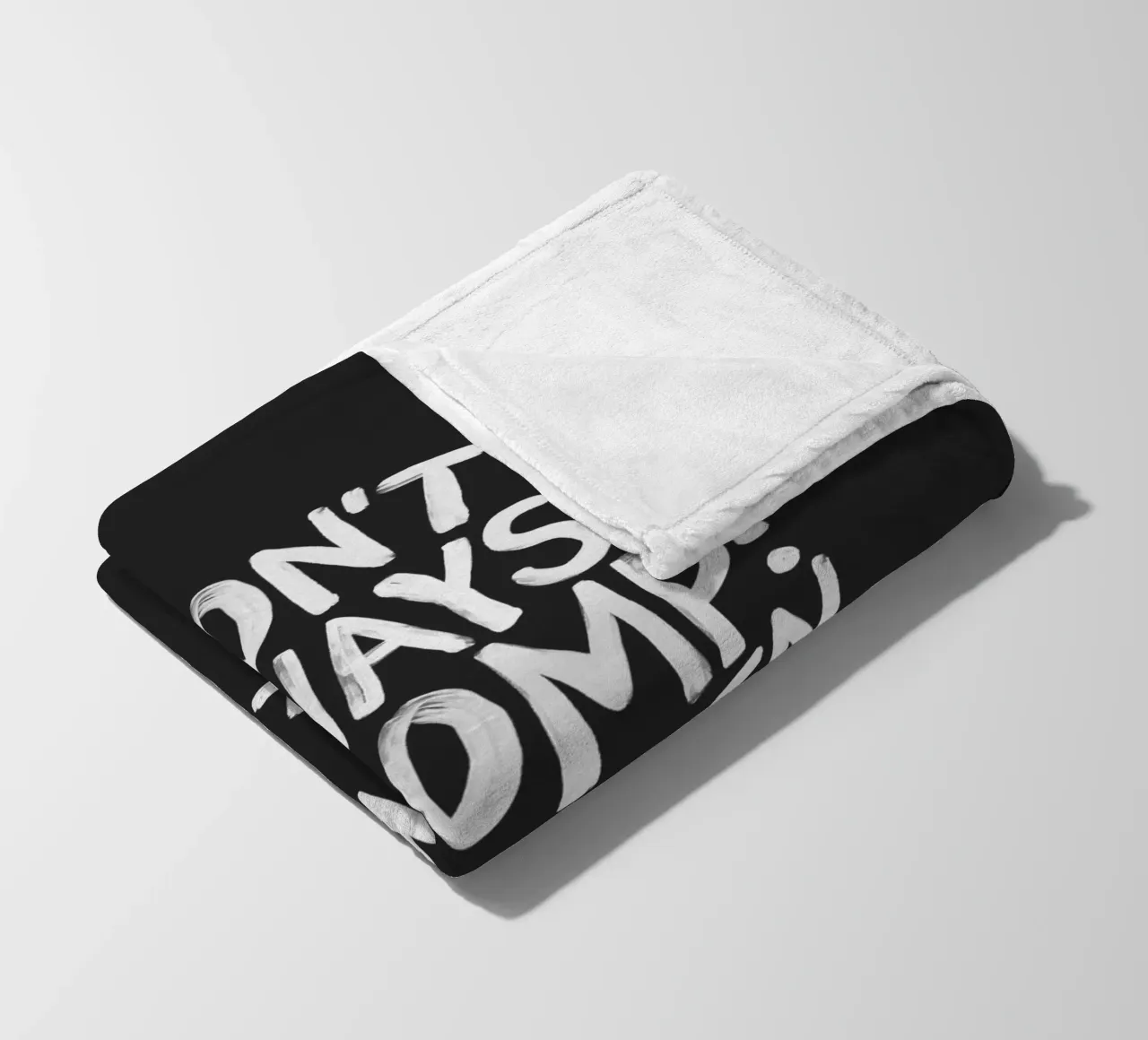 Ich brülle nicht immer, aber wenn ich es tue, dann ist es Typografie Fleecedecke von THE MOTIVATED TYPE