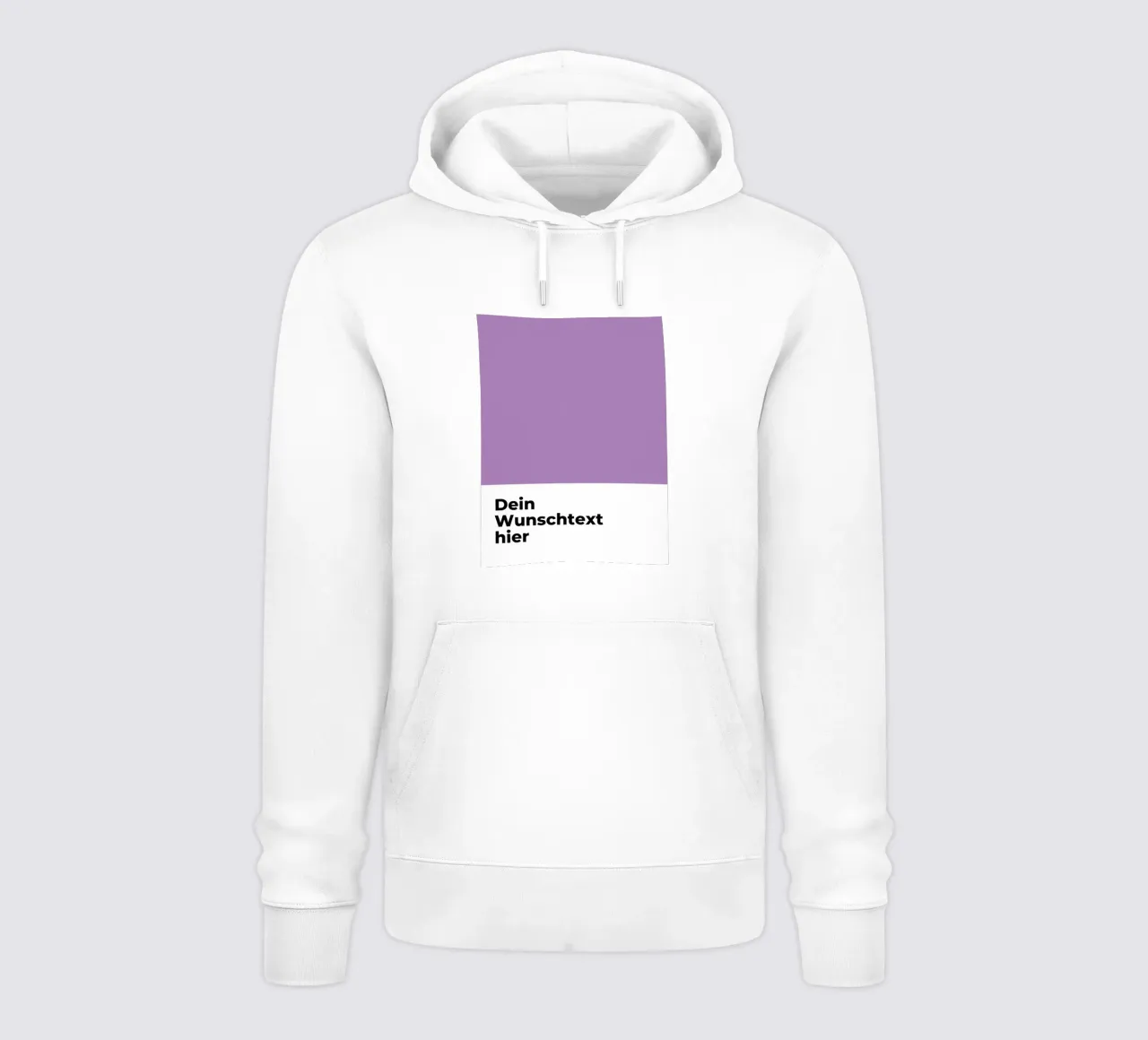 Wunschtext - geometrisch lila felpa con cappuccio da WORTSPIEL