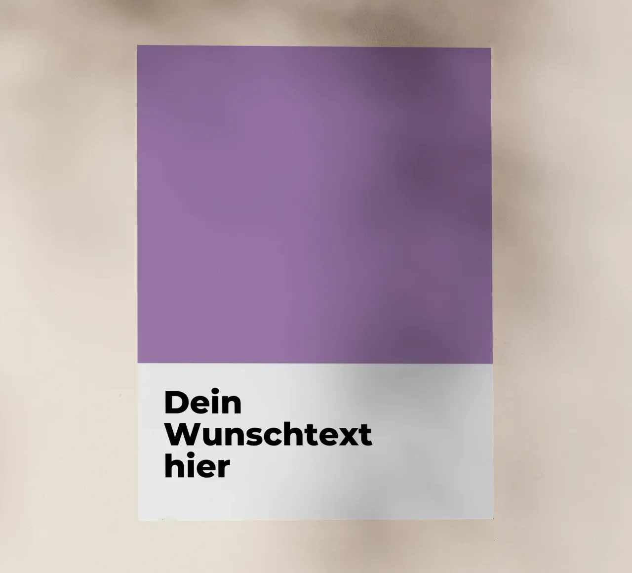 Wunschtext - geometrisch lila pellicola backlit da WORTSPIEL