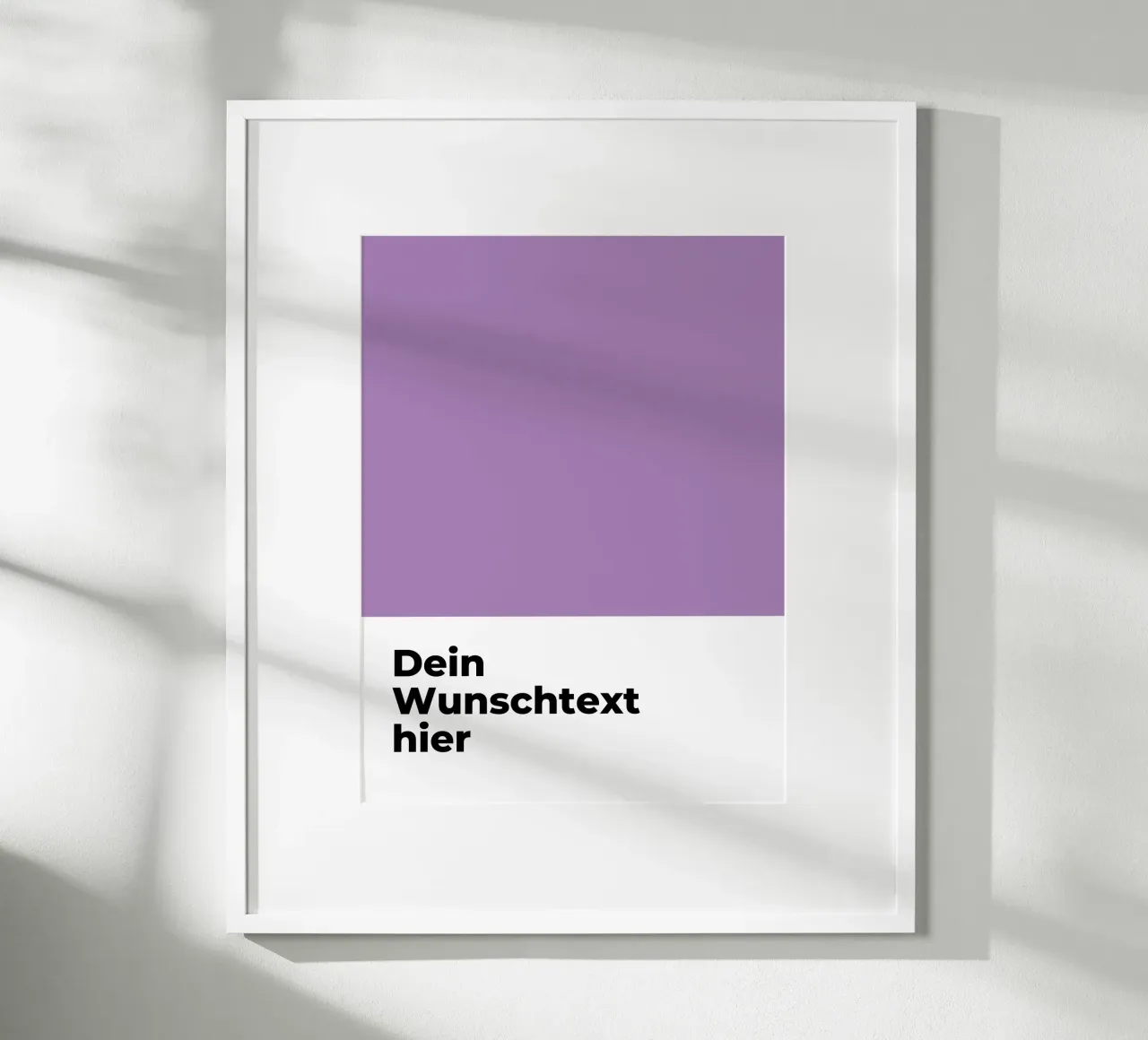 Wunschtext - geometrisch lila poster da WORTSPIEL