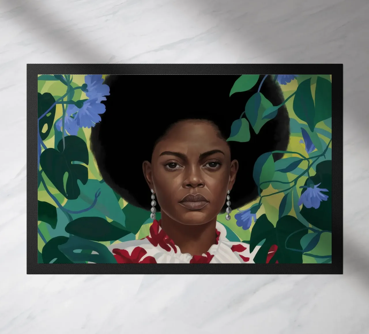 Maestà floreale afro zerbino da Aether Brush