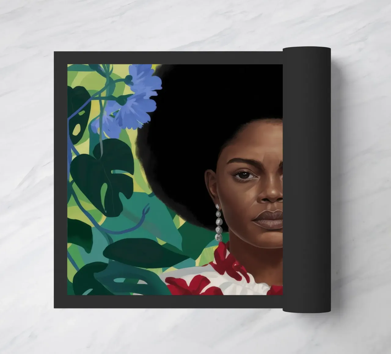Maestà floreale afro zerbino da Aether Brush