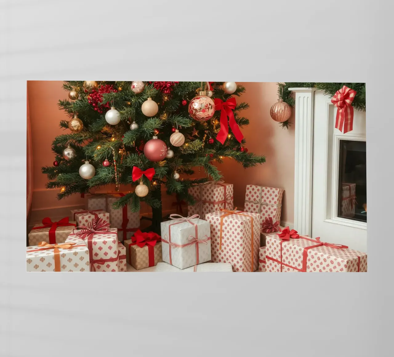 Festeggiare il Natale con un albero splendidamente decorato pellicola backlit da DesignDoodle