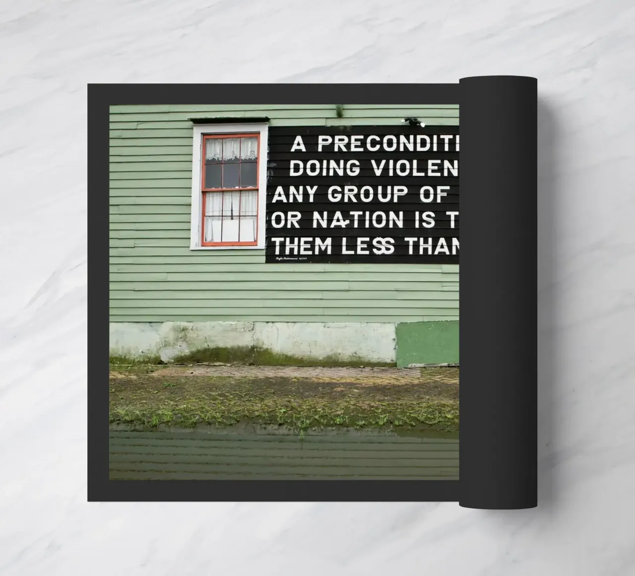 Truth in NOLA felpudo de Marc Gruninger