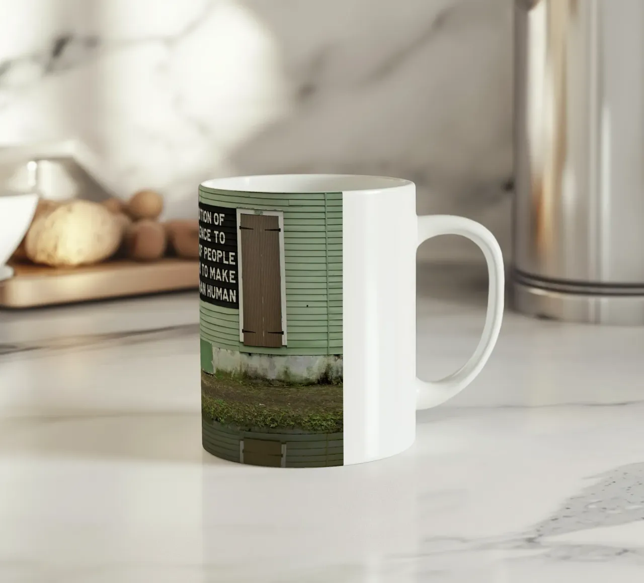 Truth in NOLA Keramik Tasse von Marc Gruninger