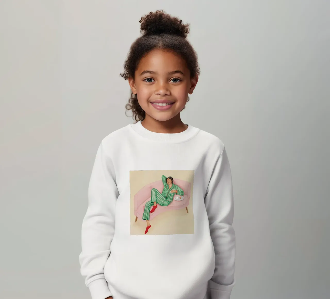 Serene Pajama Elegance kids sweatshirt by Aether Brush