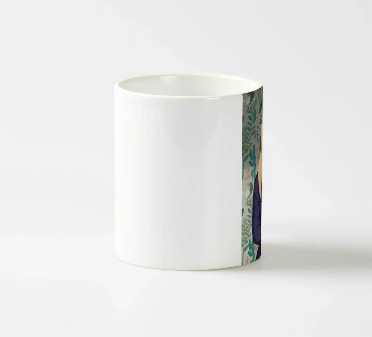 Armonia floreale contemplativa tazza in ceramica da Aether Brush