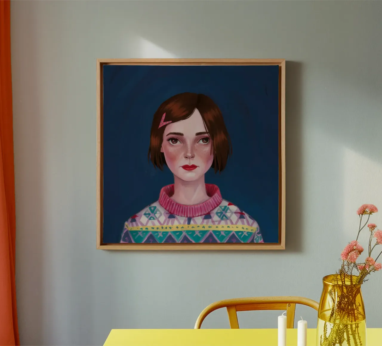 Chaleur festive en tricot toile de Aether Brush