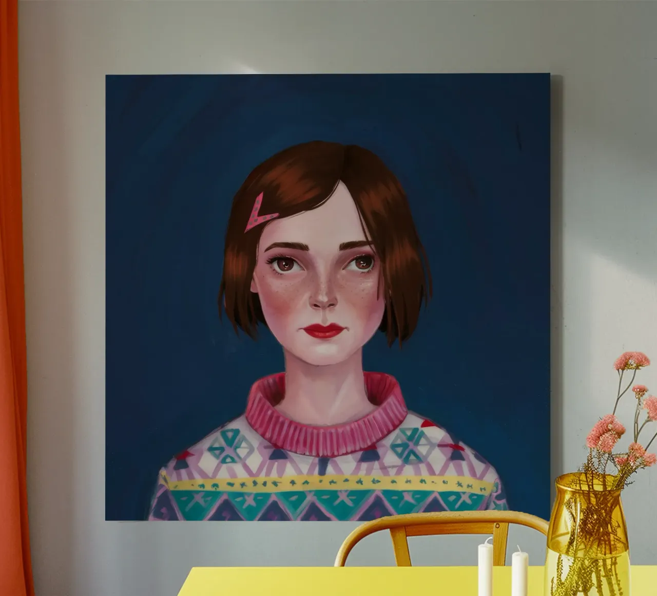 Chaleur festive en tricot toile de Aether Brush