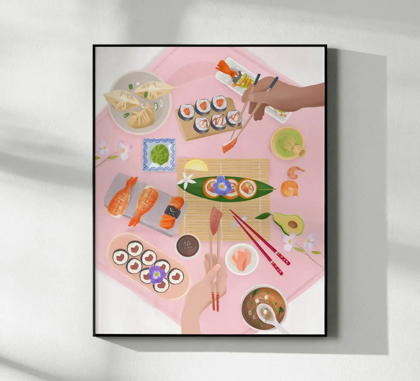 Sushi Time acryl van PetrArts