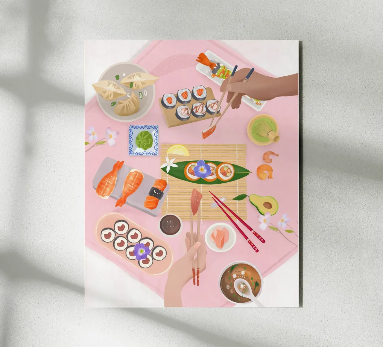 Sushi Time alluminio dibond da PetrArts