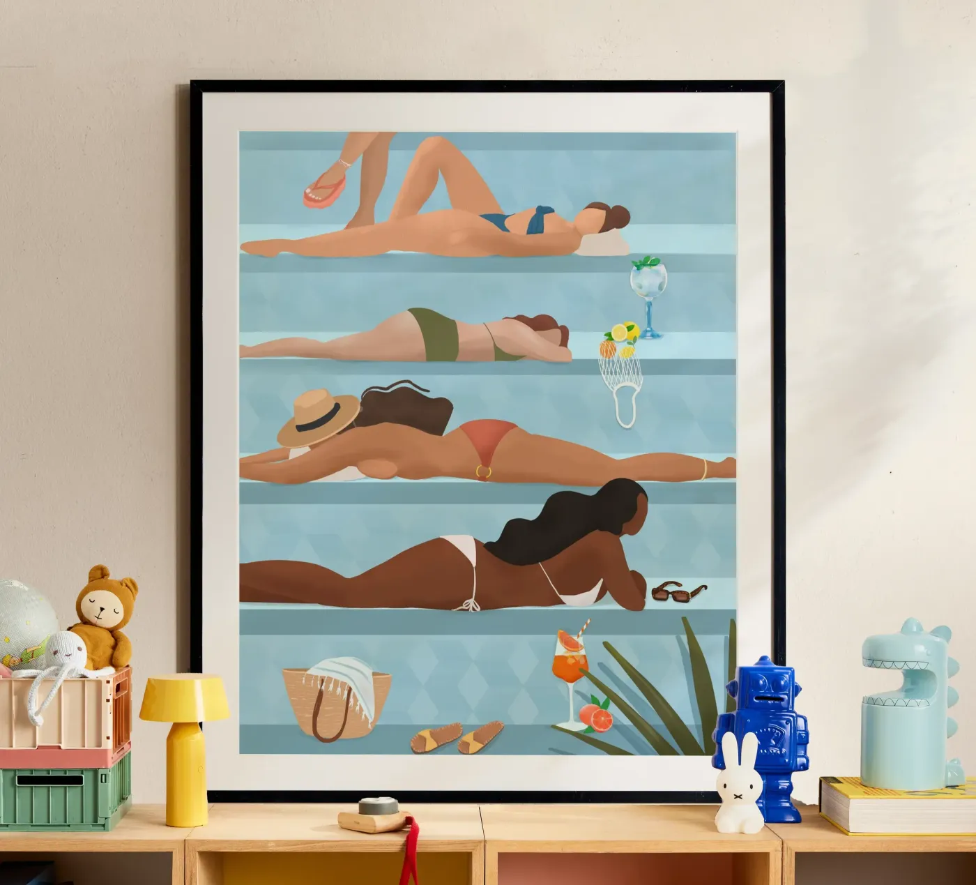 Poolside Ladies poster da PetrArts
